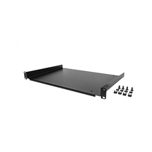 1U Universal Server Rack Mount Cantilever Shelf 12" Deep Tray Holds Upto 55lb/25kg For 19" Network Equipment Rack & Cabinet