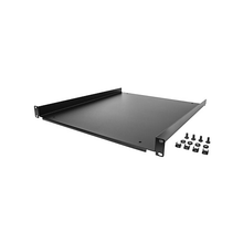 1U Universal Server Rack Mount Cantilever Shelf  20" Deep Tray Holds Upto 55lb/25kg For 19" Network Equipment Rack & Cabinet
