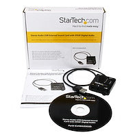 USB Stereo Audio Adapter External Sound Card with SPDIF Digital Audio and Stereo Mic Cmedia CM6533