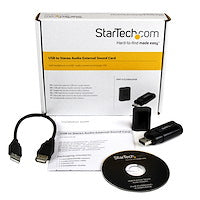 USB Stereo Audio Adapter External Sound Card Add Headphone and MIC Audio