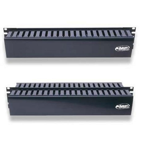 Horizontal black Cable Management Panel 1U 1375161-1