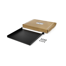 1U Server Rack Shelf Universal Rack Mount Cantilever Shelf 16" Deep Tray Heavy Duty Steel For 19" Network Equipment Rack