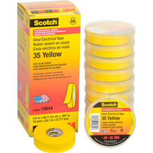 3/4" X 66' 3mƒ?› Scotch?? Vinyl Electrical Color Coding Tape (pack of 10)