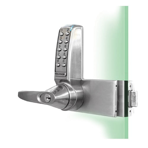 Code Locks CL4000GDBS Brushed Steel Electronic Glass Door Lock