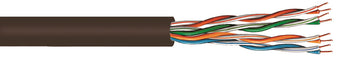 Commscope 4767214/10 24 AWG 4 Pair Black DataPipe 5E55 Solid BC Plenum UTP Category 5e Cable