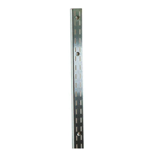 72" Heavy Weight - 1/2" Slots on 1" Center - Double Slotted Standards - Satin Zinc Econoco SS22/72 (Pack of 5)