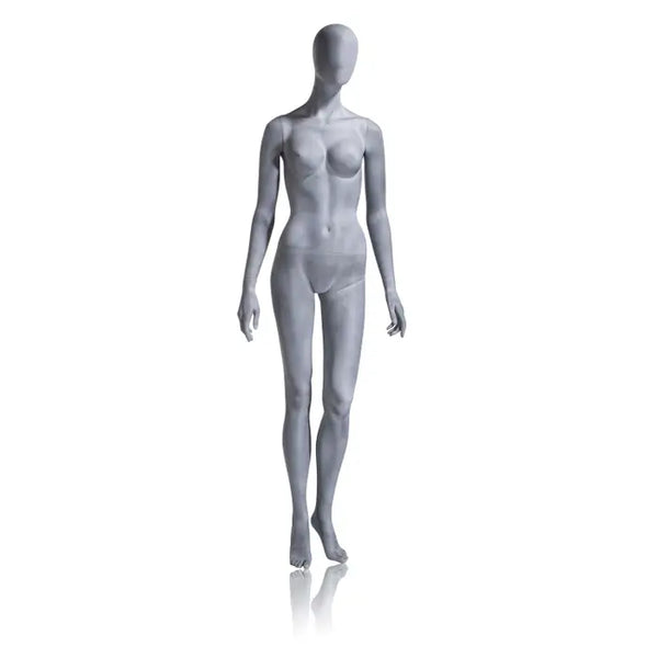 Male Mannequin - Oval Head, Arms at Side, Legs Slightly Bent