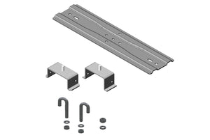 3" (80 mm) Channel Rack-To-Runway Mounting Plate With Bracket 15'"W to 18"W(380 mm to 460 mm) Runway Glacier White CPI 12730-E18
