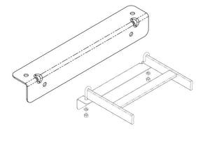 Wall Angle Support Kit 14"W x 2"H x 2"D Glacier White CPI 11421-E12