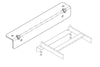 Cable Runway Wall Angle Support Kit Glacier White 20