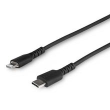 USB Type C to Lightning Durable Heavy Duty Rugged Aramid Fiber Apple MFi Certified TPE Jacket Charging Cable