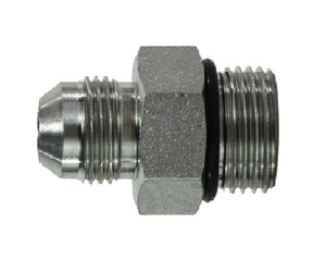 7/16"-20 X 5/16"-24 O-Ring Straight Thread Connector MJICXMORB Steel Adapter Hydraulics 640042