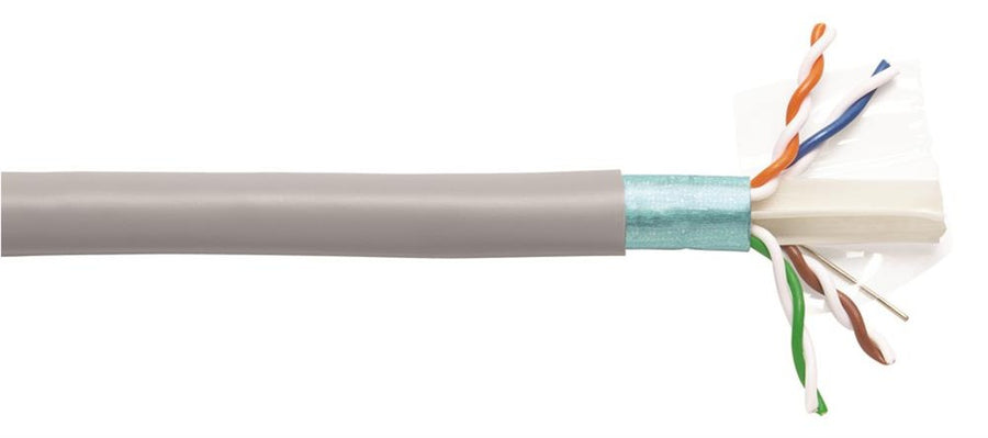 Commscope 9-1859218-6 23 AWG 4 Pair Blue 640 Series LSZH Bare Copper F/UTP Category 6A Cable