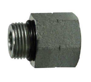 9/16"-18 X 3/4"-16 O-Ring Port Reducer Expander MORBXFORB Steel Adapter 6410O68