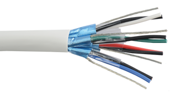Alpha Wire 6430 18 AWG 6 Pair Overall Foil Shield PVC Insulation 300V Communication and Control Cable