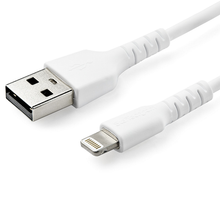 USB Type A to Lightning Durable Heavy Duty Rugged Reinforced W/ Aramid Fiber Apple MFi Certified TPE Jacket Charging Cable