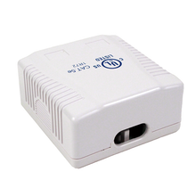 2-Port Surface Mount Box With CAT5E Jack (Pack of 50)