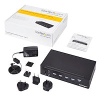 4-Port HDMI KVM Switch USB 3.0 1080p Sharing Additional Peripheral Devices