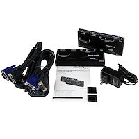 USB VGA KVM Console Extender Over CAT5 UTP (500 ft) Black