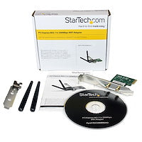 PCI Express Wireless N Adapter 300 Mbps of Wireless Data Bandwidth PCIe 802.11 b/g/n Network Adapter Card