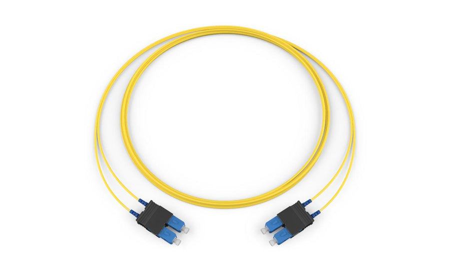 Standard SCUPC Duplex SM, SMF, 2F, Zipcord Riser, Standard Yellow Jacket 10 Meters CORNING-C 727202R5131010M