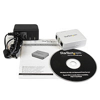 Ethernet to USB 2.0 10/100Mbps Network LPR Print Server RJ-45 External Ports