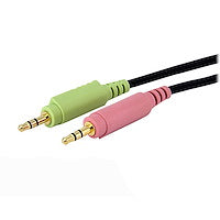 15ft 4" 1 USB Dual Link DVI-D KVM Switch Cable w/ Audio & Microphone
