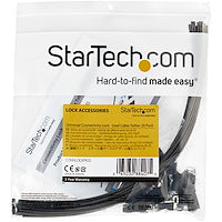 Security Cable Tethers for Adapters & Dongles Universal Cable Adapter Tether Black (Pack-20)