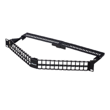 Keystone Ang All Metal Patch Panel Flush Mounted 48 Port KPA48WSBL