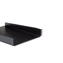 2U Server Rack Shelf Universal Rack Mount 22" Deep Cantilever Tray Steel Holds Upto 50lbs For 19" Network Equipment Rack Black