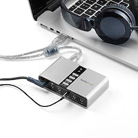 7.1 USB Audio Adapter External Sound Card with SPDIF Digital Audio With Home Theater-Ready Sound System