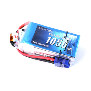 Gens Ace 1050mAh 6S1P 22.2V 45C Lipo Battery Pack With EC3 Plug
