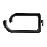 1U 19" Metal Rackmount Cable Management Panel Horizontal Steel Black