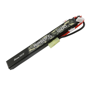 Gens Ace 1200mAh 3S1P 11.1V 25C Slim Airsoft Battery With Tamiya Plug