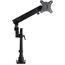 Desk Mount Monitor Arm with 2x USB 3.0 Ports Pole Mount Full Motion Single Arm Monitor