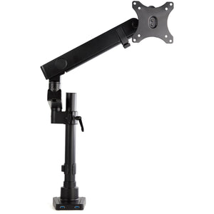 Desk Mount Monitor Arm with 2x USB 3.0 Ports Pole Mount Full Motion Single Arm Monitor