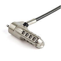 Laptop Cable Lock Nano Slot Compatible 4 Digit Combination Security Cable Lock 6.5ft Serialized Anti-Theft Vinyl