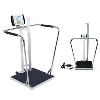 Bariatric Scales With Digital Height Rod