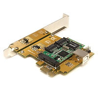 PCI Express to Mini PCI Express Card Adapter into a Standard Desktop Yellow