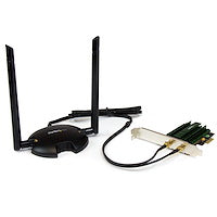 PCI Express AC1200 Dual Band Wireless AC Network Adapter PCIe 802.11ac WiFi Card 2.4/5 GHz Frequencies up to 867Mbps