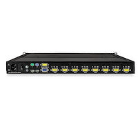 8 Port Rackmount KVM Console w/ 6ft Cables Integrated KVM Switch w/ 17" LCD Monitor Fully Featured