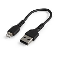 USB Type A to Lightning Durable Heavy Duty Rugged Reinforced W/ Aramid Fiber Apple MFi Certified TPE Jacket Charging Cable