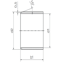 iglide® TX1, sleeve bearing, mm