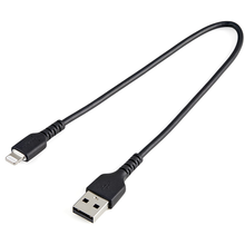 USB Type A to Lightning Durable Heavy Duty Rugged Reinforced W/ Aramid Fiber Apple MFi Certified TPE Jacket Charging Cable