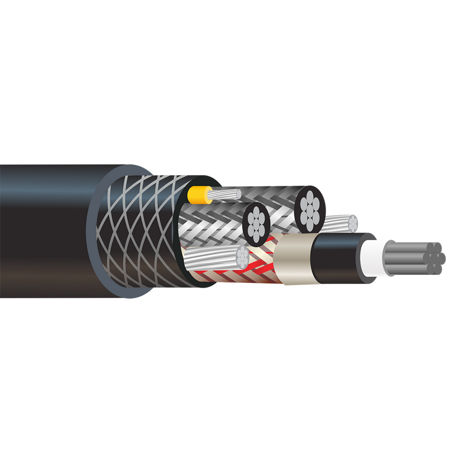 350-3 PowerFlex Type SHD-GC Mining Industrial Cable 2000V