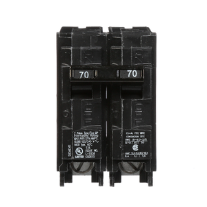 Siemens Q270 Type QP 2 Pole 70 Amp 120/240 VAC 10 kA Plug In Circuit Breaker