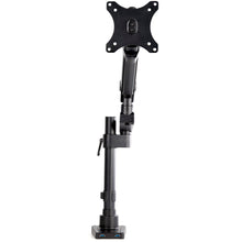Desk Mount Monitor Arm with 2x USB 3.0 Ports Pole Mount Full Motion Single Arm Monitor