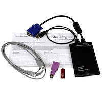 KVM Console to USB 2.0 Portable Laptop Crash Cart Adapter