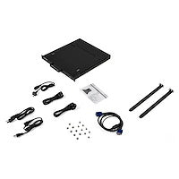 Rackmount KVM Console Single Port VGA KVM with 17" LCD Monitor for Server Rack Fully Featured Universal