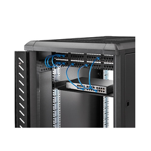 1U Fixed Server Rack Mount Shelf 10" Deep Steel Universal Cantilever Tray Holds Upto 44.2lbs For 19" AV/ Network Equipment Rack Black